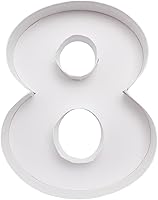 Vista 11 de WENPACK 8" Pequeñas Bandejas de Cartón Rellenables en Forma de Letra de Papel Maché Figuras Recortadas Contenedor de Comida para Dulces (S)