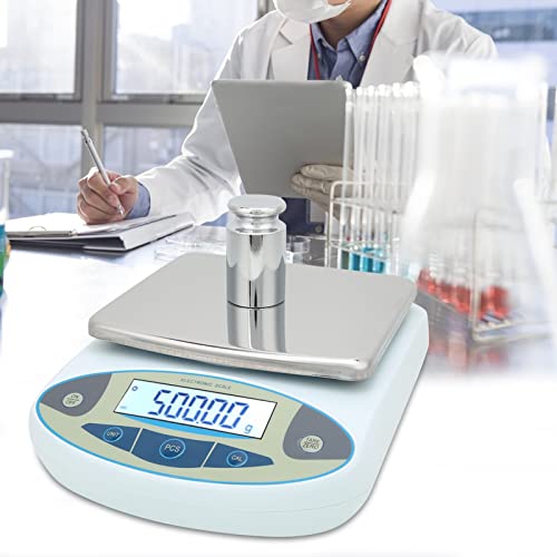 Báscula Digital de Precisión 5000g 0.01g 100-240V miniatura 6