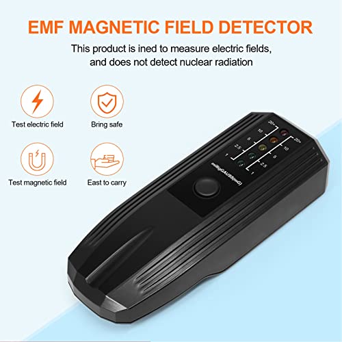 Medidor EMF con indicadores LED para radiación electromagnética miniatura 6