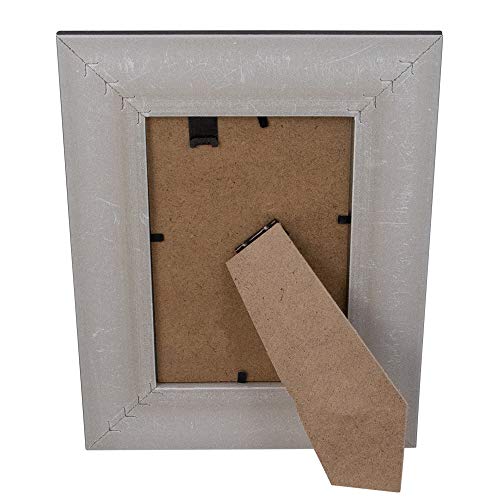 Northlight 9.25" Distressed Finish Rectangular 4" X 6" Photo Picture Frame - Black #TOP6