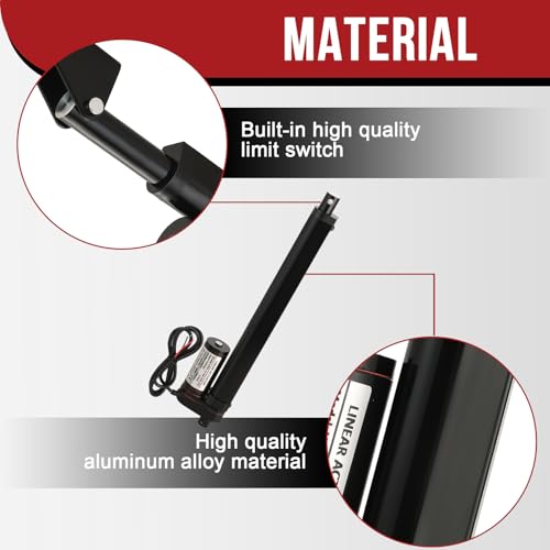 MYFULLY 12V Linear Actuator | 10" Stroke 202lbs/900N Load Heavy Duty Electric Actuator with Mounting Brackets for Solar Tracker, RV, Recliner, TV Lift, Auto Door Opener (10"/250MM Stroke Length) by MYFULLY - Image 3