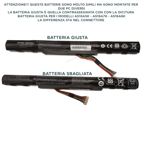 Batterie AS16A8K compatible Acer Aspire E5-575 E5-475 38Wh - 3