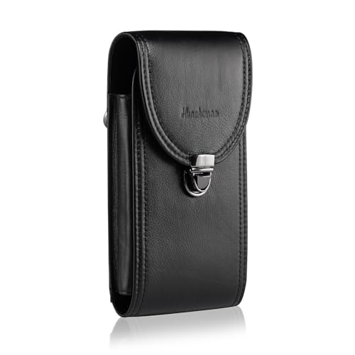 Amazon | HUAZHIMAO本革スマホホルダーベルト, メンズスマホケース