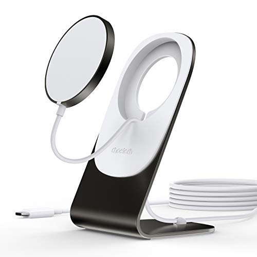CHOETECH Wireless Charger, Qi-Certified 10W Max Fast Wireless Charging Stand (with AC Adapter) Compatible iPhone SE2020/11/11 Pro Max/XS Max/XR/XS/X/8 Plus, Galaxy Note 10/S20/S20+/S10/S10 Plus/S10E