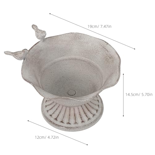 Vase rustique fer avec piédestal imperméable pour centre de table - 3
