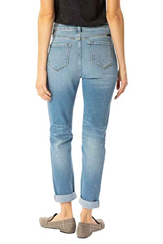 Kan Can Women's High Rise Mom Jeans4