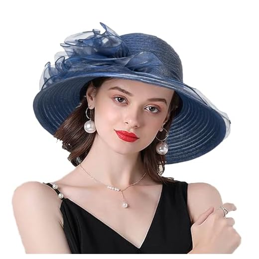 Cappelli per matrimonio: guida per sposo e ospiti 9 Cappello derby in organza tesa larga elegante