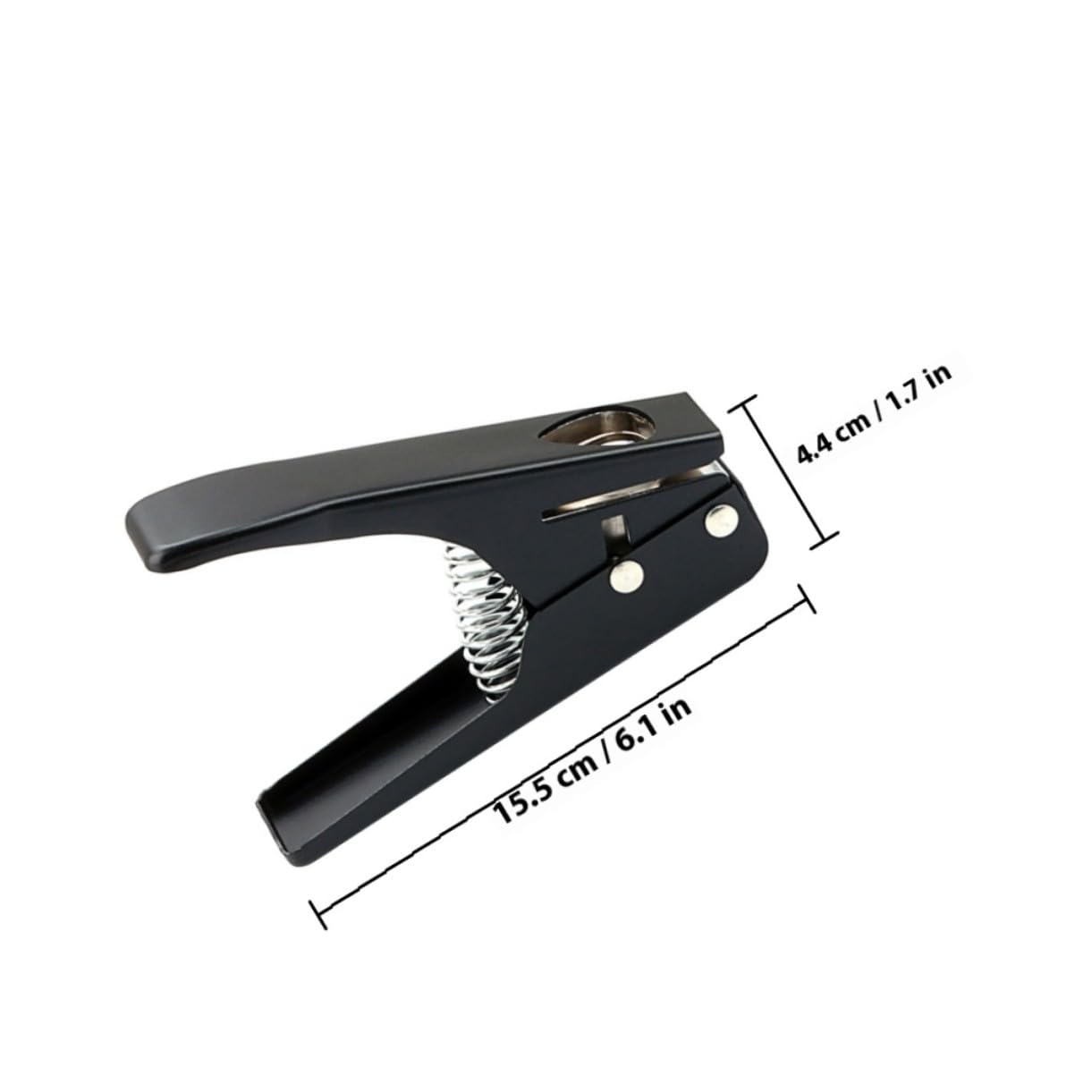 Beaupretty Punzone per Plettro Chitarra Professionale Nero Taglierina Portatile per Creare Plettri Te Precisi per Musicisti e Appassionati Strumento Facile da Usare per DIY Guitar Maker