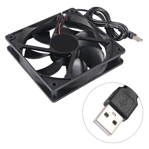 AITRIP 2PACK 120mm 5V USB Computer PC Fan, 120mm Fan 5V USB Brushless 12025 120x25mm for Cooling PC Computer Case CPU Coolers Radiators - Image 2