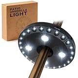 OYOCO Patio Umbrella Light 3 Brightness Modes Cordless 24+4 LED Umbrella Lights-4 * AA Battery Operated,Umbrella Pole Light for Patio Umbrellas,Camping Tents or Indoor Use