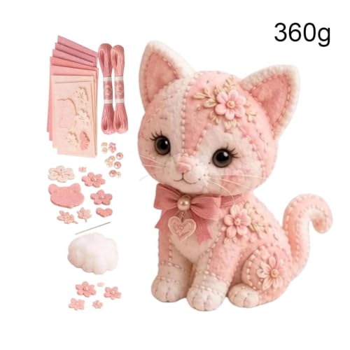 Kit costura fieltro animales 3d de fieltro manualidades 5