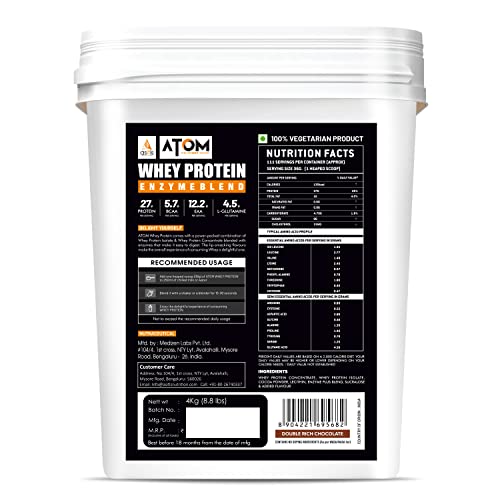 Image of As-It-Is Atom Whey Protein | 4kg | Double Rich Chocolate