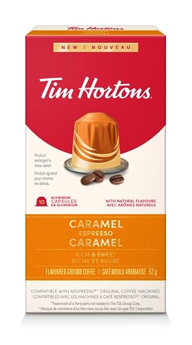 Tim Hortons - Capsules espresso caramel, compatible Nespresso