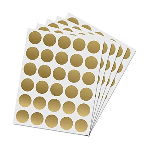 BaiJ Scratch Off Stickers,6 Sheet 180 Pack Round Scratch Off Labels Circle Labels for Party Activity Favors Surprise Gift Notes Games Fundraisers Promotions 1 Inch Gold Cover