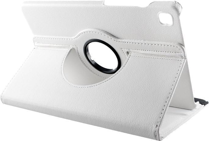 Image of M Cart Smart Rotate Hard Back Flip Stand Case Cover for Samsung Tab S6 Lite Cover 10.4 inch SM-P610 /P615 (White)