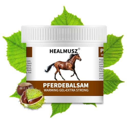 ciwoll Pferdebalsam Horse Balm Gel 8.8 oz Extra Warm Massage Gel with Horse Chestnut & Safflower Soothing Comfort for Tired Muscles & Body