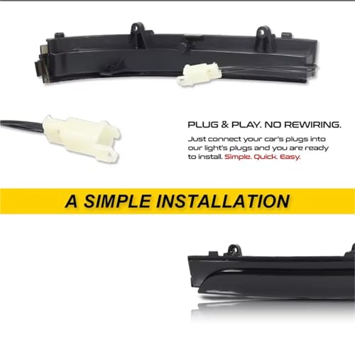 Señal giro espejo intermitente dinámico secuencial para retrovisor lateral VW GOL 4