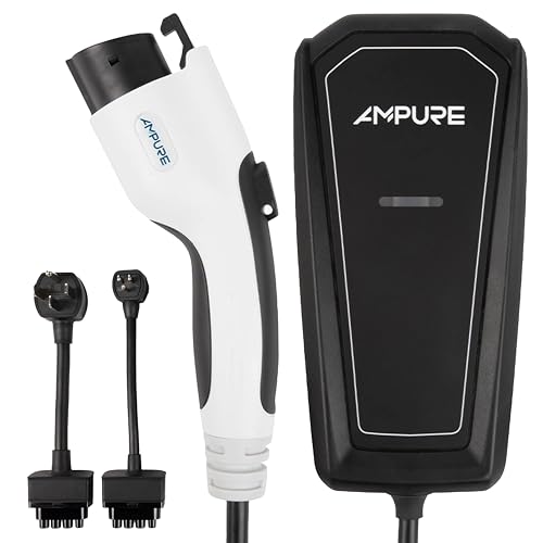 Portable Level 2 EV Charger – 32A Fast Charging for Electric Cars, 120/240V NEMA 14-50 Plug, 20ft Cable, SAE J1772–UL & Energy Star Certified, Indoor/Outdoor, Home/Travel Compatible w/All EVs & PHEVs