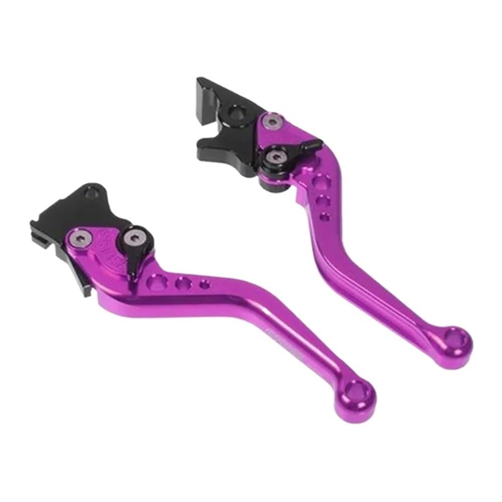Pliqvbn Violet Clutch Brake Shafts Universal Motorcycle Brake Levers Accessories Modified Horn Adjustable Hand Lever For Gy6