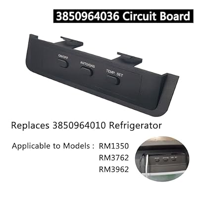 Refrigerator Button Panel,3850964036 Circuit Board Kit Replaces 3850964010 Refrigerator,2-Way Button Panel fit RM1350 RM3762 RM3962