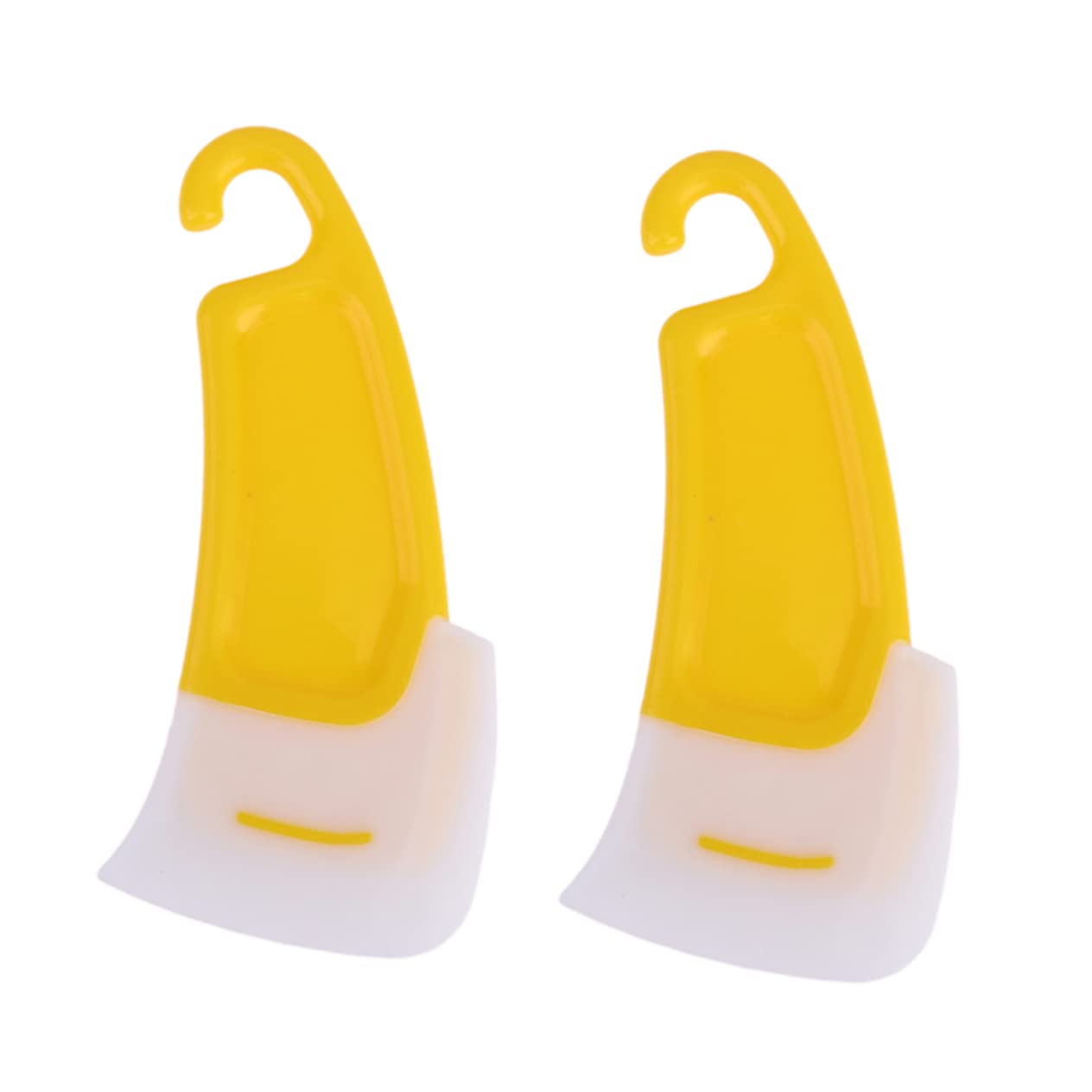 OKUMEYR Ergonomic Handle Pan Scraper Nonstick Silicone Frying Pan Cleaning Tool Dish Brush Gum Storage Cover for Kitchen