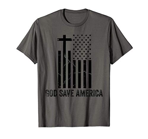 God Save America Shirt,Jesus Christ Saves USA,American Flag Camiseta