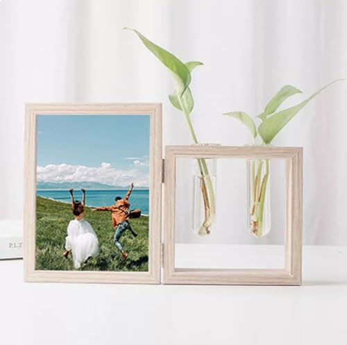 Musihy Fotorahmen 10x15, Rechteck Posterrahmen für Zertifikat Kunstwerk Poster Diplom, Tischplatte, Senkrecht, Holz