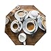 Produktbild Kleiner Regenschirm Winddicht Regen im Freien Sonne UV Auto Compact 3-Fach Regenschirmabdeckung - Kaffeeschaum Tasse Tasse Untertasse Keramik