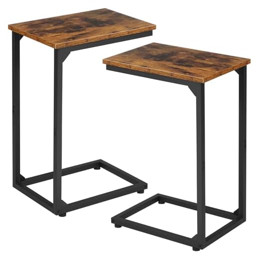 AMHANCIBLE C Shaped Side Table Set