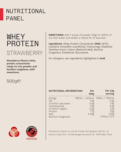 PhD Nutrition Whey Powder 500g Strawberry – with 25g Informed Protein per Serving, enriched with Well-Tolerated Cultures - Image 7