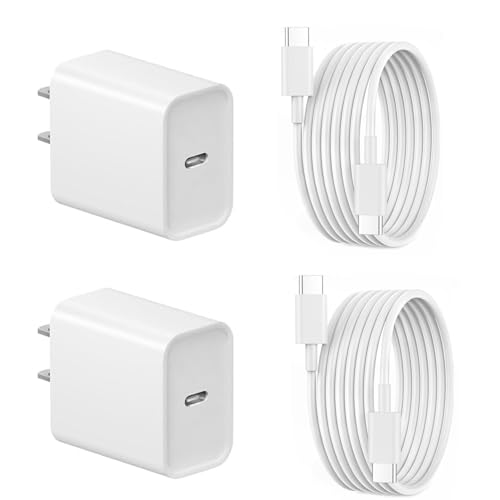 Image of Fast Charging for iPhone 16 15 Charger,2Pack 20W PD Fast iPhone 16 15 Charger with USB C to USB C Charging Cable Cord 3FT for iPhone 16 /16 Pro /16 Pro Max /15 /15 Plus /15 Pro /15 Pro Max,iPad Pro /Air /Mini