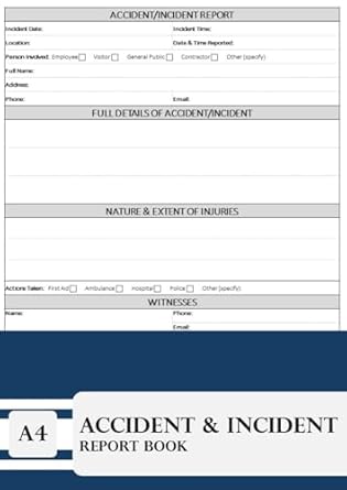 Image 9 for Incident Report Book Template