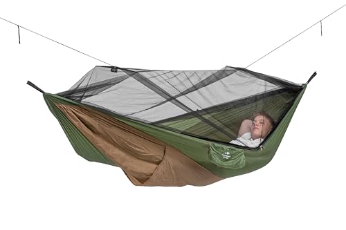 AMAZONAS Adventure Moskito Hammock Thermo | Hamaca Ultraligera King-Size, con protección térmica...
