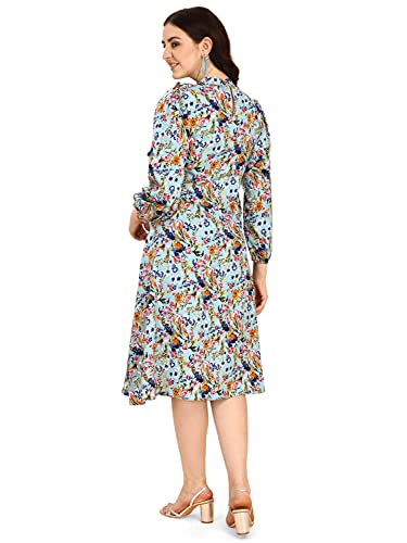 Image of OOMPH! Women's Wrap Knee Length Dress