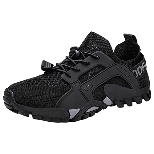 Genérico Zapatillas pronador Mujer Zapatillas de Deporte para Mujer, de Verano, Nuevo patrón de Malla, Transpirables, cómodas, Antideslizantes, de Secado rápido, Zapatos para Deportivas (Black, 38)