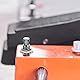 2 Stück Gitarren Effektpedal 3PDT Fußschalter 9-pin Effector Button Brush Box Rastender Druckknopf Fußschalter