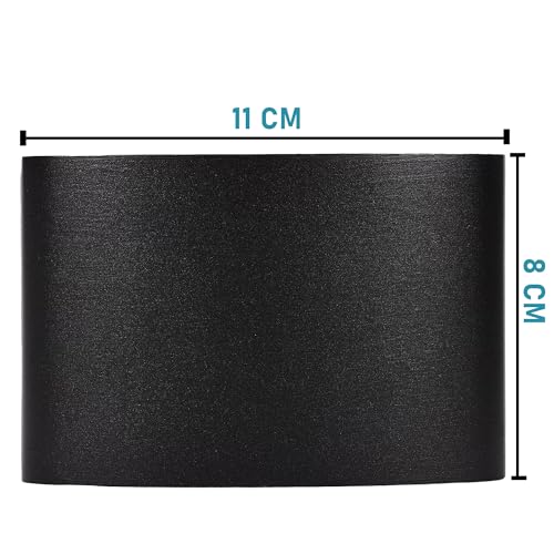 Image of Waterproof Up Down Led Wall Lamp, Aluminium IP65 Body 2+2 Ray, Warm White, Indoor /Outdoor Decorative Wall Sconce Light (4 Ray Warm White)