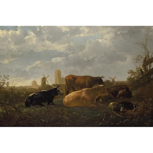 The Small Dort Aelbert Cuyp grande toile anti-reflet pour embellir un grand mur blanc