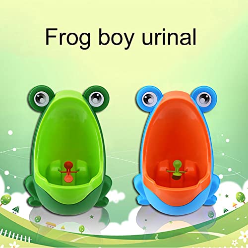Frog Potty Training Urinal for Boys with Funny Aiming Target,Cartoon Frog Pee Trainer Urinal for Kids Toddler,Large Capacity Eco-Friendly PP Material Suitable for Toilets Bathrooms Coffee