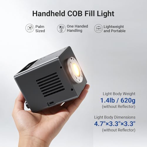 Image of NEEWER HB60B 60W Mini LED Video Light with 50Wh Battery /100W PD Fast Charging APP /2.4G Control /NFC + TP29 Mini Metal Table Tripod with 360 Ball Head for Camera Mobile Phone Action Cam