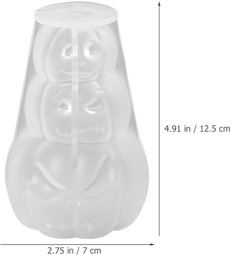 Miniatura 6 de BESTOYARD Molde de calabaza para velas de calabaza, molde de silicona de calabaza 3D, moldes de resina de calabaza de Halloween, moldes de resina