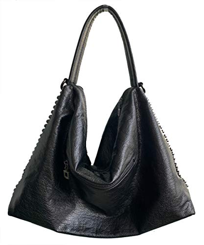 Bolso grande de mujer con cadena y calavera estilo gótico miniatura 6