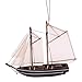Wooden Decorative Sailboat Model – Nautical Coastal Boat Décor for Home, Beach House, Shelf or Tabletop Display