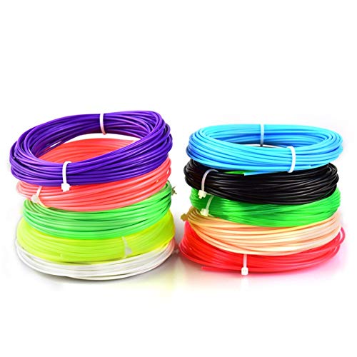 FAN MING N 3D, bolígrafo de impresión 3D, 1,75 mm, filamento PLA de 1,75 mm, el mejor regalo para niños, bolígrafo 3D perfecto, bolígrafos 3D, plástico de seguridad ambiental (color: 10 m, 20 colores