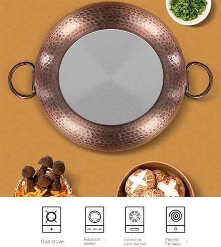 Olla de Fondue para Chocolate y Hotpot 28 cm Cobre miniatura 5