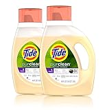 Tide purclean Liquid Laundry Detergent, Honey Lavender, Pack of 2, 46 fl oz each, 75% plant-based