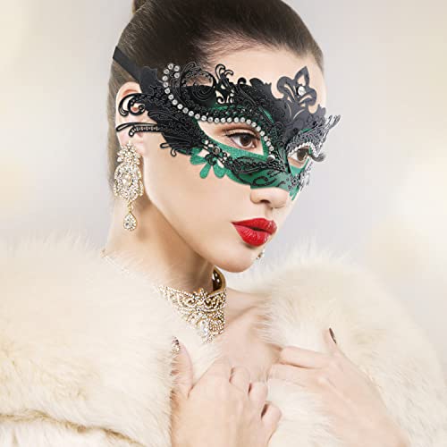 Image of Coddsmz Couple Masquerade Mask Set - Venetian & Mardi Gras Mask for Women & Men