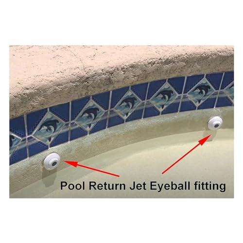 Buse de piscine jet-d'eau SP1419D à débit directionnel Hydrostream avec ouverture réglable 3/4"