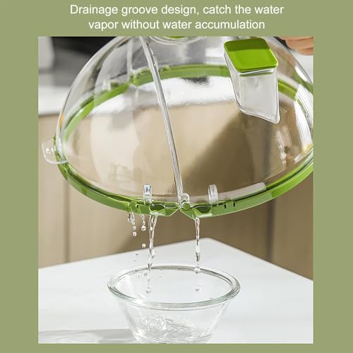 Couvercle micro-ondes pliable et transparent avec fonction cuiseur vapeur - 8