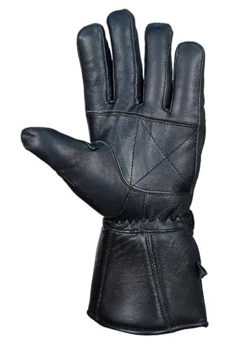 QUALITY WEARS USA Leather Gauntlet Gloves